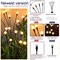 2 Pack Solar Garden Lights - New Upgraded Solar Swaying Light, Sway by Wind, Solar Outdoor Lights, Yard Patio Pathway Decoration, High Flexibility Iron Wire & Heavy Bulb Base, Warm White